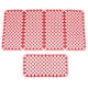 thumbnail image 1 of Alfombrilla de plástico para jaula de mascotas de 5 uds. rojo Zulema Estera del conejillo de indias del conejo, 1 of 8