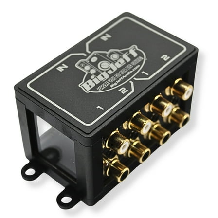 Big Jeff Audio 2-to-4 Pair Cockbox RCA Splitter Distribution Block