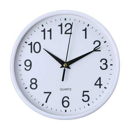 Stylish and Simple Wall Clock,7.87 Inch Silent Non Ticking Quartz Battery Operated Round Easy to Read Home Office Classroom Business Kitchen School Clock