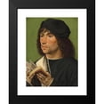 thumbnail image 2 of Burgundian Master 11x14 Black Modern Framed Museum Art Print Titled - Portrait of a Man Holding a Prayer Book (circa 1480), 2 of 5