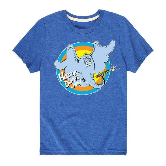 Dr. Seuss - Horton Draws A Who Short Sleeve Graphic T-Shirt