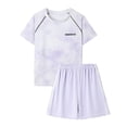 thumbnail image 2 of Bixock Toddler Boys Casual Shorts Set,Kids Summer Outfit Set,Unisex Sport Raglan Short Sleeve Crew Neck Top Quickly Dry Shorts 2 Piece Outdoor Training Set for 2-14 Years Kids Clothings, 2 of 5