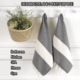 thumbnail image 6 of Wear Sierra Turkish Cotton Hand Towels, Soft & Absorbent, Black, Set of 2, 19x39 Inches, 6 of 6