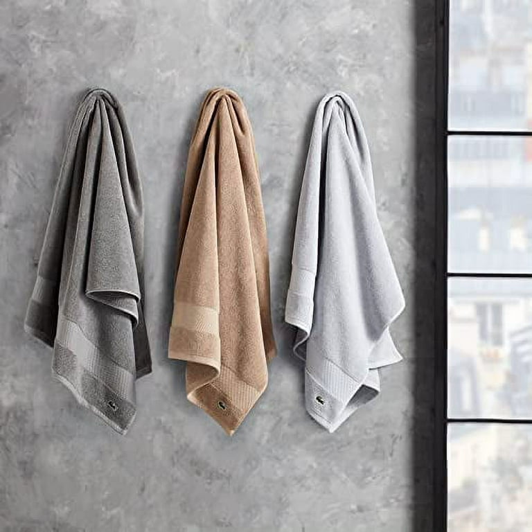 Lacoste Croc Towel, 100% Cotton, 650 GSM, 30″x54″ Bath Towel