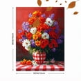 thumbnail image 3 of UXIEQU Floral Bouquet Still Life Canvas Wall Art 15.75x11.81 Inches, 3 of 8