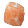 thumbnail image 4 of Lámpara de vela de sal de cristal con aroma relajante, color naranja, efecto de luz natural, decoración de mesa., 4 of 12