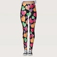 thumbnail image 2 of Tosmy Leggings For Women Womens Valentine's Day Print Pants Leggings Running Pilates Long Leggings Pants, 2 of 6