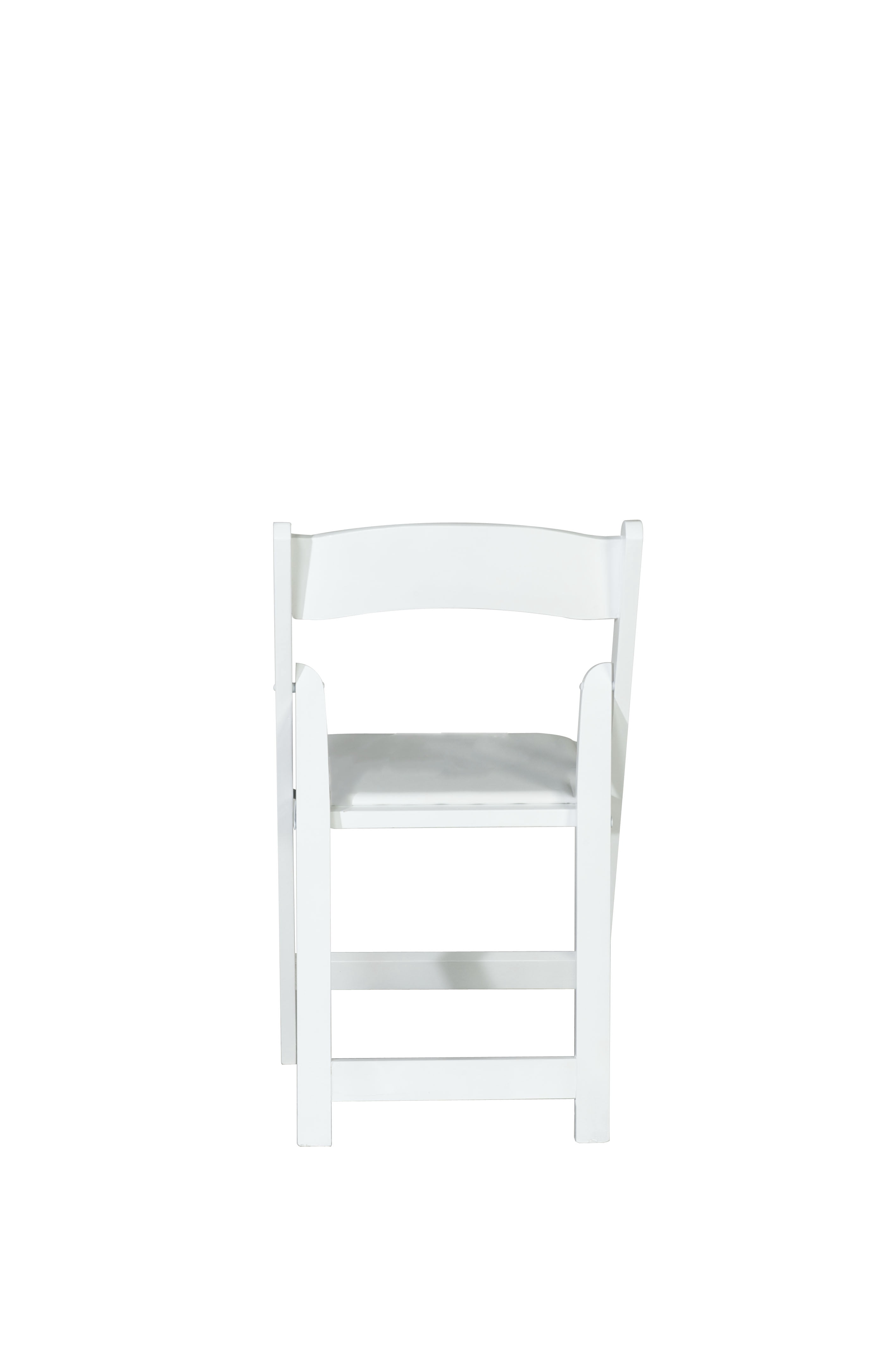 Chair - Classic Wood Folding - White/White Seat (4/Box)