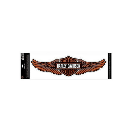 Harley Davidson Decals Stickers - Harley-Davidson Straight Wing Decal Orange 5XL Size Sticker DC339389, Harley Davidson