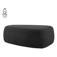 thumbnail image 2 of Pemberly Row Modern Fabric Big Ottoman in Palladian Charcoal, 2 of 12