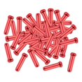 thumbnail image 1 of casquillos de extremo del alambre de las de la bicicleta de la aleación de aluminio 50pcs/Pack, uso: freno y rojo Zulema Puntas internas de cambio de freno de bicicleta, 1 of 7