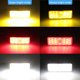thumbnail image 5 of reflector LED ámbar blanco y rojo de 12 V, luz de posición lateral de advertencia de freno trasero para Jeep, camión, remolque, motocicleta y scooter, 5 of 5