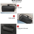 thumbnail image 4 of Universal Car Sunglass Holder, Car Sun Visor Eye Glasses Case Holders Leather Sunglasses Clip Storage Case, Protective Box Car Accessories to All Car Models(Gray), 4 of 5