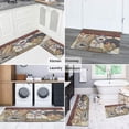 thumbnail image 6 of Vintage Kitchen Pattern Kitchen Mat Set Of 2,Kitchen Rugs Mats with Dirty Resistance,washable,Non-Slip,kitchen Rugs and Mats 17.7x24+17.7x48inch, 6 of 7