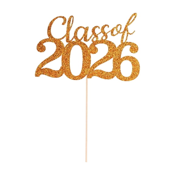 2026 Graduation Centerpieces – Class of 2026 Cake Topper, Congrats Grad Table Decor for High School & Senior Party