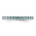 thumbnail image 3 of Blue Topaz Sterling Silver Ring, 3 of 11