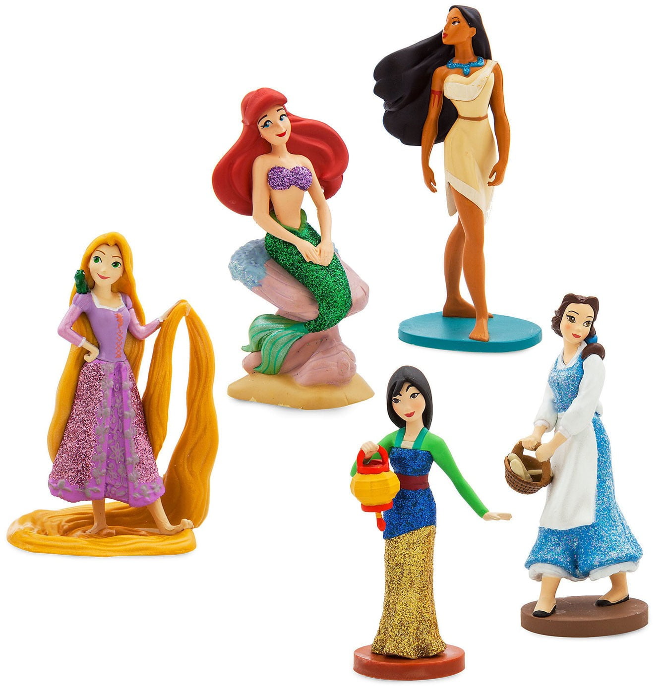 Disney Princess 5-Piece PVC Figure Play 