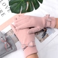 thumbnail image 4 of Minnieouse Guante Calentador Cómodo Guantes a prueba de viento Bowknot Coreano Simple Manopla Montar Conducir Nuevo Otoño Invierno Elegante guantes y mitones Rosado Minnieouse AP014338-03, 4 of 6