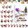thumbnail image 1 of 2025 Countdown Sets 2D Snowman And Acrylic Hanging Advent Calendar With 24 Flat Snowmen Displaying Realistic Design, 1 of 6