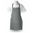 thumbnail image 4 of Dog Apron, English Bull Terriers Posing and Jumping Pet Characters Minimalist Flat Design, Unisex Kitchen Bib with Adjustable Neck for Cooking Gardening, Adult Size, Grey and White, by Ambesonne, 4 of 4