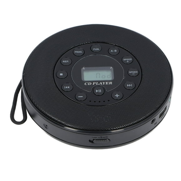 CD Player Portable, BT Desktop CD Player with Speaker, Anti Skip CD Player for Car MP3 Support Recording to USB Built in Microphone, 2000mAh Battery