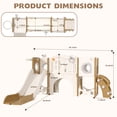 thumbnail image 6 of XJD 11 in 1 Toddler Slide PlaySet for kids indoor/outdoor for Toddlers Age 1-3, Coffee, 6 of 14