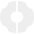 thumbnail image 4 of 12"OD x 4"ID x 4"C x 1"P Percival Architectural Grade PVC Contemporary Ceiling Medallion, Two Piece, 4 of 11
