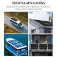 thumbnail image 3 of Flexible solar panel 50W 12V Monocrystalline Module Fiberglass Lightweight Charge for RV Trailer Boat Cabin Van Car Uneven Surfac, 3 of 7