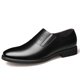 thumbnail image 1 of Zapatos formales de cuero para hombres, mocasines negros, zapatos de vestir de negocios, zapatos de boda elegantes para hombres, zapatos clásicos Sepatu Slip On Pria (27 cm), 1 of 3