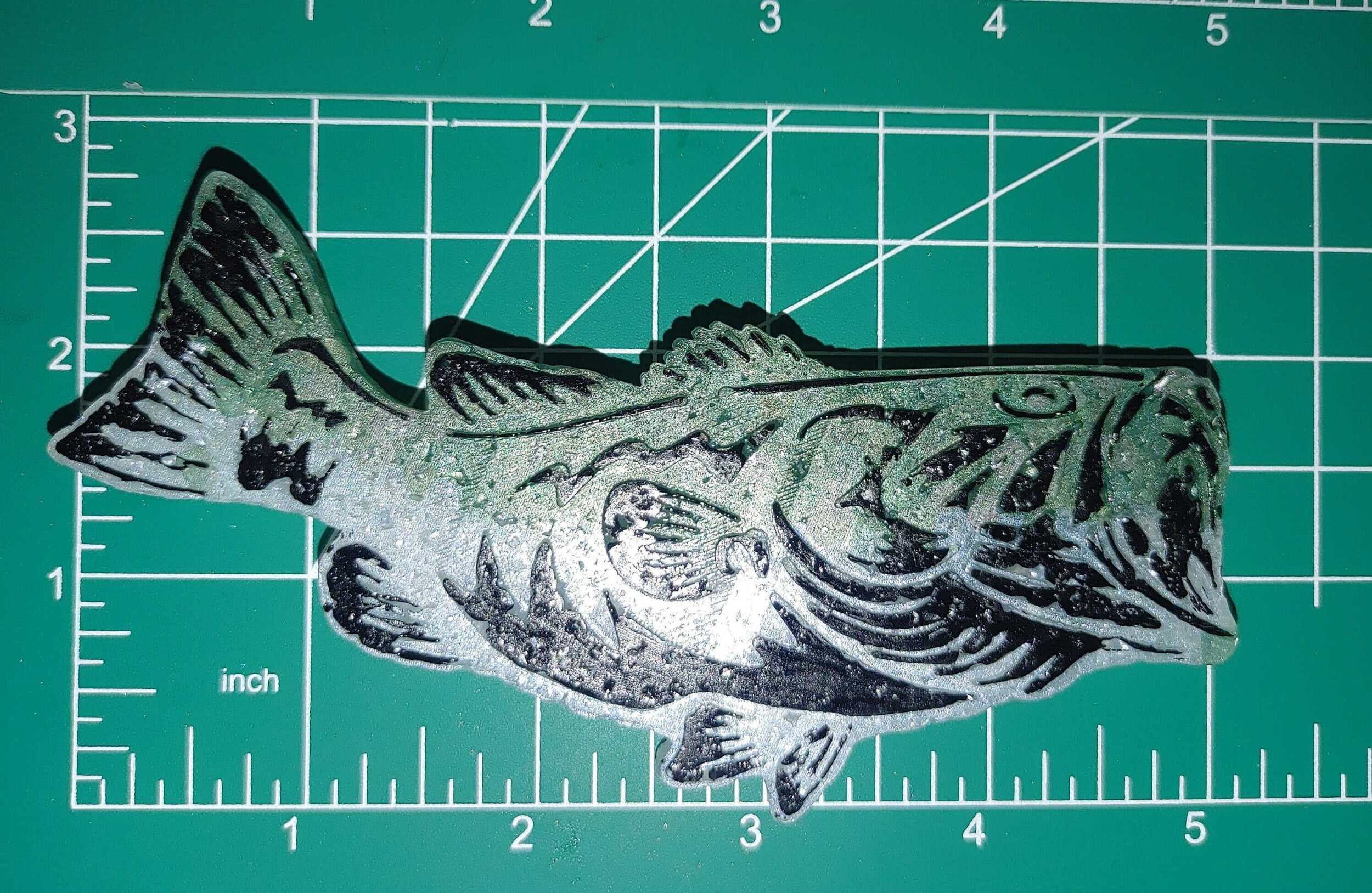 Detailed Bass Silicone Freshie Mold
