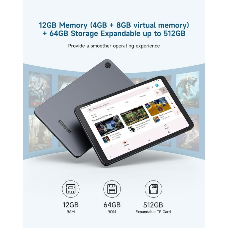 ALLDOCUBE iPlay50 Mini 8.4 inch Tablet Widevine L1 Android 13 Tablet, 12GB(4+8) RAM 64GB ROM, FHD 1920×1200 Incell IPS Display 8 core CPU Support 4G LTE BT5.0 5MP/5MP GPS - Walmart.com ALLDOCUBE iPlay50 Mini 8.4 inch Tablet Widevine L1 Android 13 Tablet, 12GB(4+8) RAM 64GB ROM, FHD 1920×1200 Incell IPS Display 8 core CPU Support 4G LTE BT5.0 5MP/5MP GPS - Walmart.com