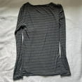 thumbnail image 4 of Women Y2k Long Sleeve T Shirts Fairy Grunge Vintage Striped Crop Top Teen Girls Slim Fit Aesthetic Tees Tops Streetwear, 4 of 5
