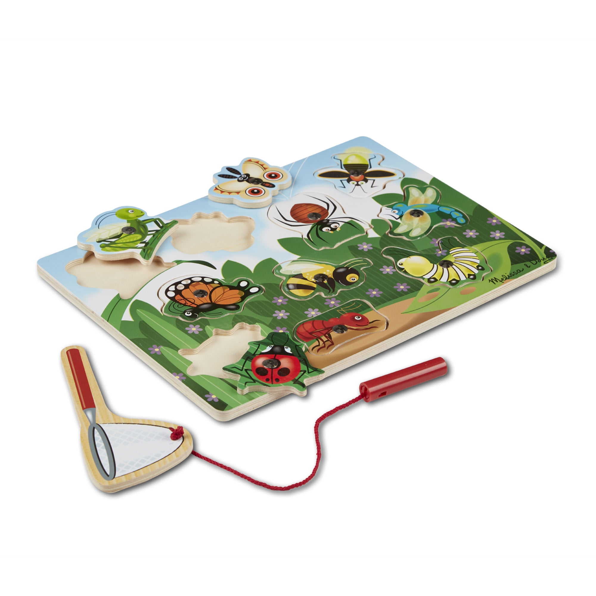 8Pcs/Set Fishing Toys Set Beetle Magnet Board Game Kids Children Interactive 