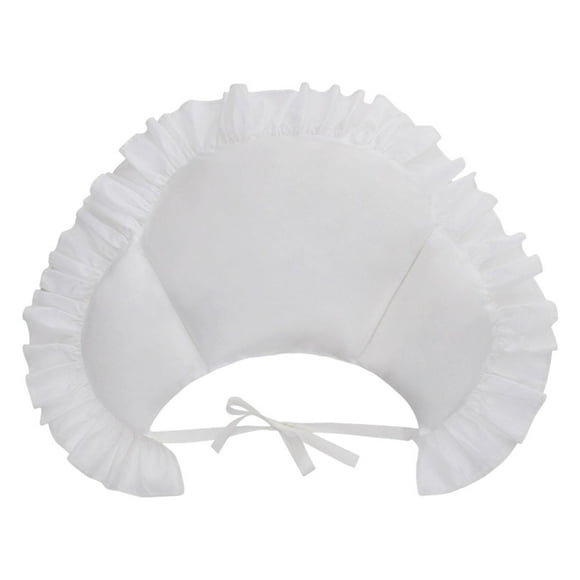 Enagua blanca para mujer, accesorio de cosplay, crinolina, alforja victoriana Con Volantes35x25x5cm