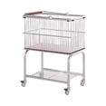 thumbnail image 2 of Cesta de lavandería de alambre Estante de almacenamiento de almacenamiento de dormitorio portátil Hamper Conveniente Mobility Marco de acero Catadería, 2 of 7