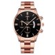 thumbnail image 2 of Relojes de hombre con calendario de seis agujas y tres ojos de moda empresarial, correa de acero para hombre., 2 of 6