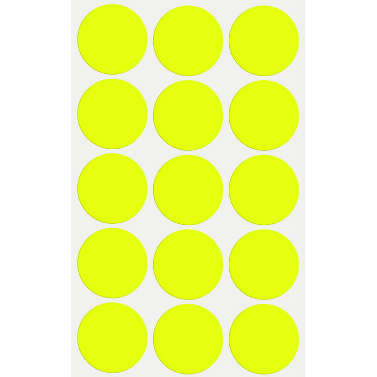 Royal Green Color Coding Dot Stickers in Black 8mm .25 - Circle Dots Labels on A Roll 1/4 - 2000 Pack