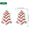 thumbnail image 4 of Sunrony 15 cuentas focales de silicona, cuentas de silicona para árbol de Navidad para hacer llaveros, cuentas de silicona focales para bolígrafos, cuentas de silicona focales para pulseras, collares,, 4 of 4