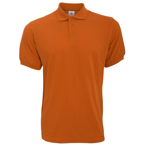 B&C Polo de manga corta Modelo Safran Hombre Caballero - Verano (Naranja Calabaza)