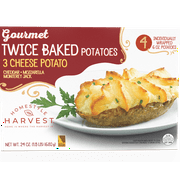 Home Style Harvest Gourmet Twice Baked Potatoes, 4 Count, 24 oz (Frozen)