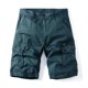 thumbnail image 3 of Pantalones cortos de algodón 100 % para hombre, pantalones cortos cargo de camuflaje de gran tamaño, pantalones cortos casuales holgados con múltiples bolsillos, 3 of 5