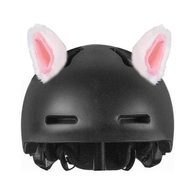 2 uds orejas de gato de peluche bonitos accesorios para casco casco de esquí casco de motocicleta casco de Snowboard (casco no incluido)