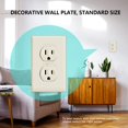 thumbnail image 2 of UCOMEN Almond Duplex Wall Plate, 1-Gang, 10-Pack for Electrical Outlets (4.57” x 2.8”), 2 of 6