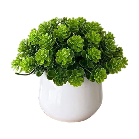 Ikohbadg Artificial Bonsai Plant Decoration, Simulation Green Plants for Living Room, Office, Porch, Wine Cabinet, Durable Faux Potted Plants for Home and Indoor Decor