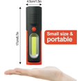 thumbnail image 3 of Niuniu Led+cob Torch Inspection Lamp Camping Light,hands-free Garage Workshop Flashlight For Auto,emergencies With Adjusting Stand And Magnet Base Red, 3 of 5