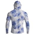 thumbnail image 6 of Men's UPF 50+ Sun Hoodie Long Sleeve Hooded Fishing Shirt Shark & Marine Life Pullover Cooling Ice Silk Breathable Quick-Dry Moisture Wicking 4-Way Stretch for Commute Fishing Hiking Light Purple 2XL, 6 of 7