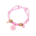 thumbnail image 2 of Adjustable Woven Rope Beaded Pet Collar Breakaway Quick Release Buckle Cute Flower Charm Decor Neck Collar for Cats Dogs Multiple sizes, 2 of 7