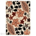 thumbnail image 3 of Floral area rug, Tufted woolen carpet, 5x8 Beige rugs, Bed, Living room, 3 of 10