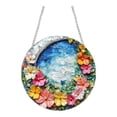 thumbnail image 1 of Spring Flowers with Garland 2D Acrylic Pendant, Balcony & Garden Hanging Decor, Great for Spring Events, 1 of 6