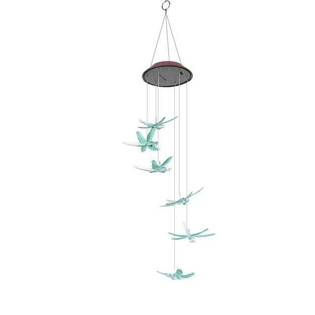 Luz decorativa de carillones de viento LED, Panel solar impermeable para exteriores Luz de carillones de viento solares Luz de carillones de viento LED Solución innovadora